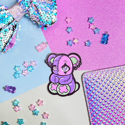 Cute Teddy Bear Plush Sticker