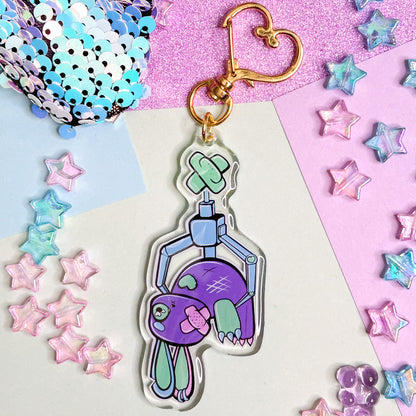 Claw Bunny Acrylic Keychain