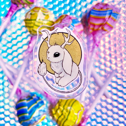 Jackalope Acrylic Pin