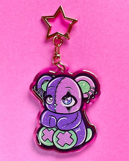 Spooky Bear Acrylic Keychain