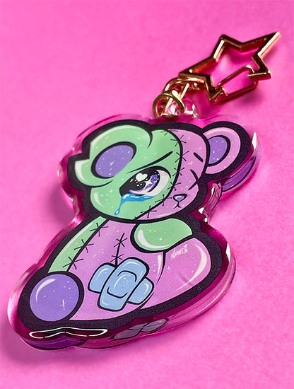 Spooky Bear Acrylic Keychain