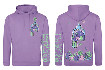 ★ LTD EDITION★ Lavender Claw Machine Bunny Critter Hoodie