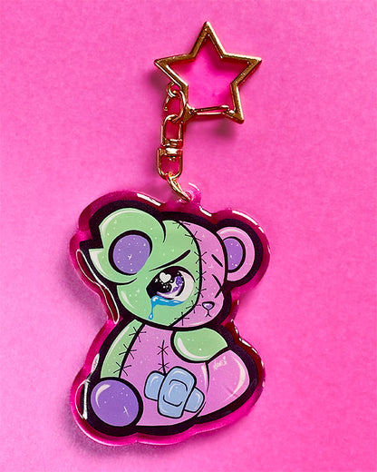 Spooky Bear Acrylic Keychain