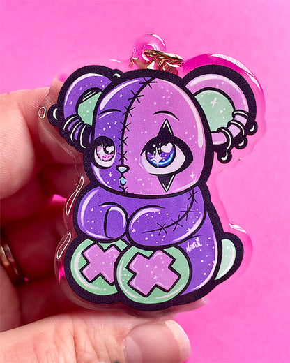 Spooky Bear Acrylic Keychain